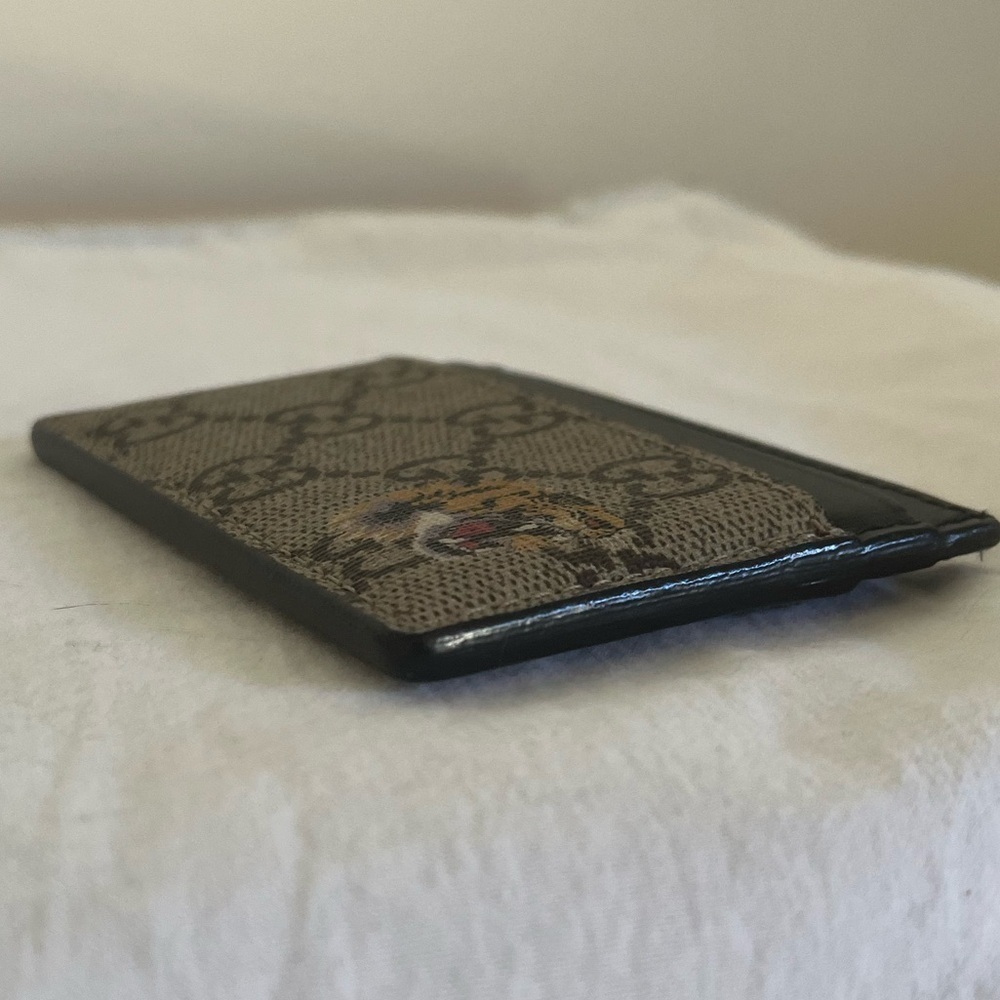 Gucci GG Supreme Monogram Tiger Print Card Holder Ltd Ed Dust bag,Box - Picture 8 of 15
